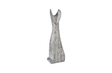 Phillips Collection Cat Sculpture Small Chamcha Wood Gray Stone Finish Accent
