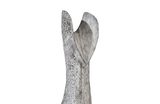 Phillips Collection Cat Sculpture Small Chamcha Wood Gray Stone Finish Accent