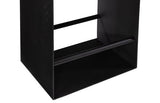 Phillips Collection Iron Frame Counter Stool, Natural Black Bar Stool