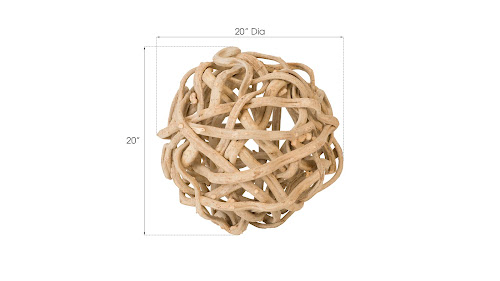 Phillips Collection Vine Ball 20" Diameter Accent