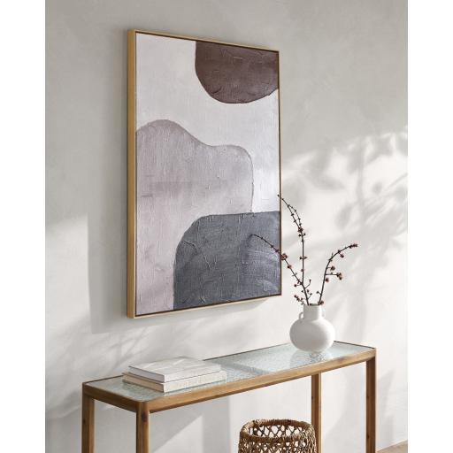 Surya Aasmaa AAM-006 Blush Brown 48"H x 36"W x 2"D, 48"H x 36"W x 2"D Wall Art