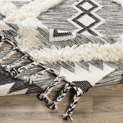 Surya Apache APA-2303 Black Cream 2'6" x 8' Rug