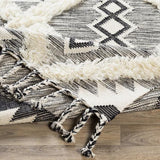 Surya Apache APA-2303 Black Cream 2'6" x 8' Rug