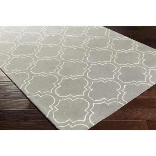 Surya Signature AWSG-2144 Ivory Medium Gray 6' Round Rug