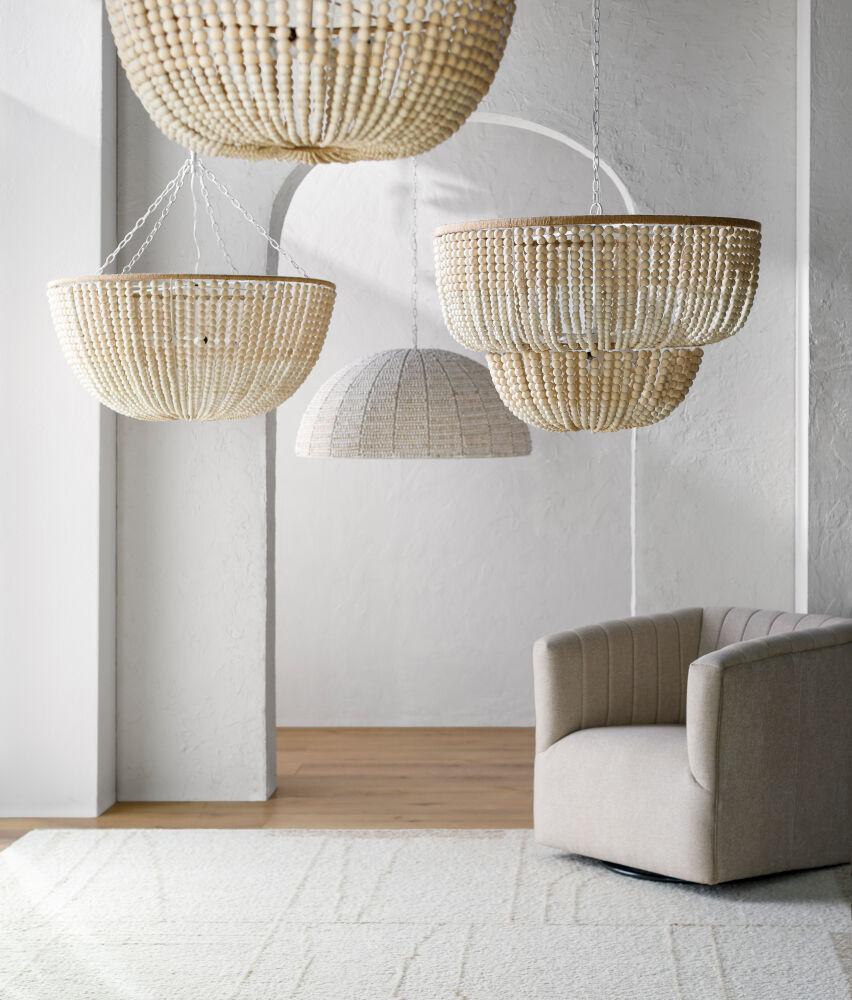 Surya Belem BLM-003 35"L x 35"W x 23"H Ceiling Lighting