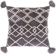Surya Braith BRH-003 Charcoal Cream 20"H x 20"W Pillow Kit