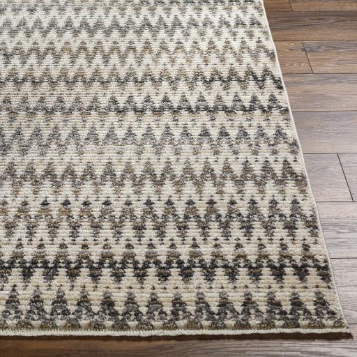 Surya Calico CAC-2308 Beige Black 2'7" x 7'7" Rug