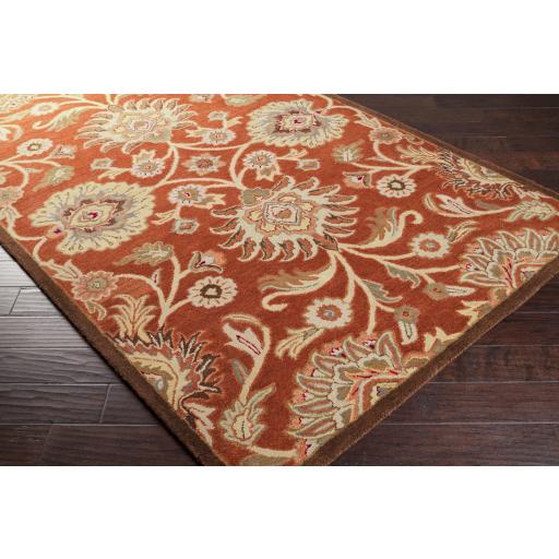 Surya Caesar CAE-1062 Brick Red Burnt Orange 6' Round Rug