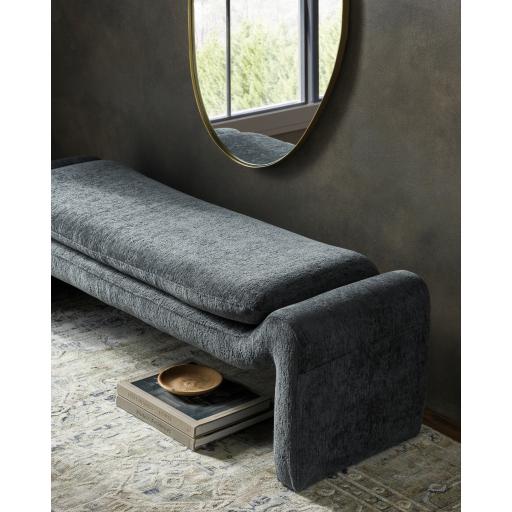 Surya Cascadia CASD-001 Teal 18"H x 60"W x 18"D Furniture