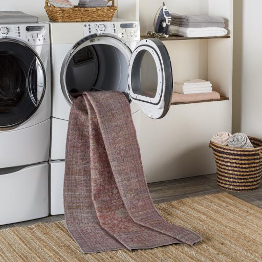 Surya Cobb COB-2306 Burgundy Light Beige 2'7" x 7'3" Rug