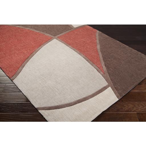 Surya Cosmopolitan COS-8887 Brick Red Dark Brown 3'6" x 5'6" Rug