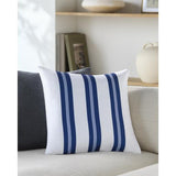 Surya Classic Stripe CST-002 18"H x 18"W Pillow Cover