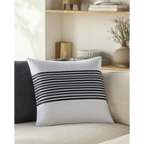 Surya Classic Stripe CST-012 22"H x 22"W Pillow Cover