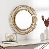 Surya Dixie DII-003 Gold 30"H x 30"W x 1"D Mirror