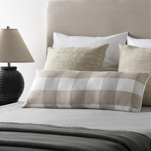 Surya Dakota DOK-001 Medium Gray 14"H x 36"W Pillow Cover