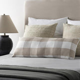 Surya Dakota DOK-001 Medium Gray 14"H x 36"W Pillow Cover