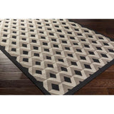 Surya Dwell D DWD-1000 Black Charcoal 6' Round Rug