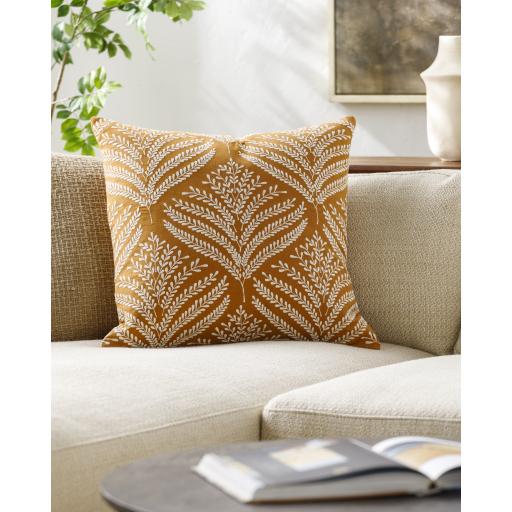 Surya Eliana EAL-002 Camel Cream 18"H x 18"W Pillow Cover