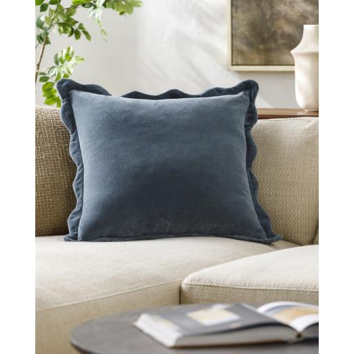 Surya Effervescent EFC-003 Dark Blue 18"H x 18"W Pillow Cover