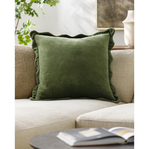 Surya Effervescent EFC-005 Medium Green 20"H x 20"W Pillow Kit