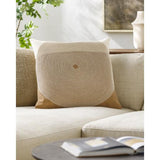 Surya Eternity EIT-002 Beige Brown 22"H x 22"W Pillow Kit