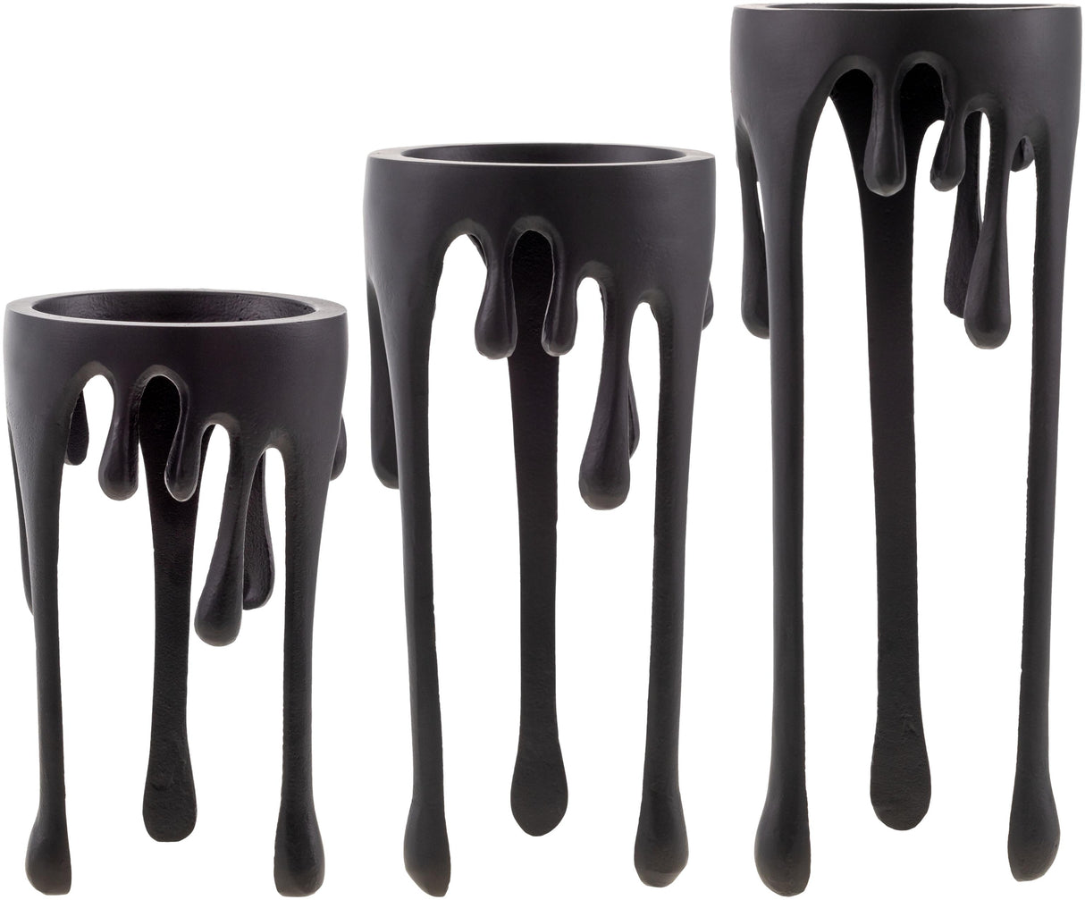 Surya Castellana ELC-001 13"H x 5"W x 5"D, 11"H x 5"W x 5"D, 9"H x 5"W x 5"D Decorative Accent