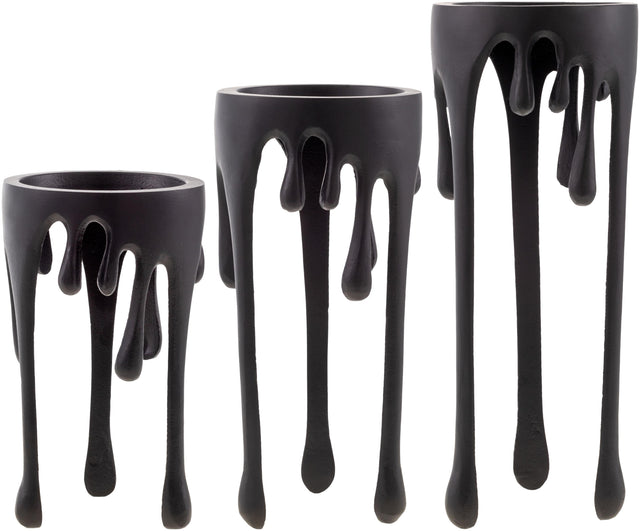 Surya Castellana ELC-001 13"H x 5"W x 5"D, 11"H x 5"W x 5"D, 9"H x 5"W x 5"D Decorative Accent