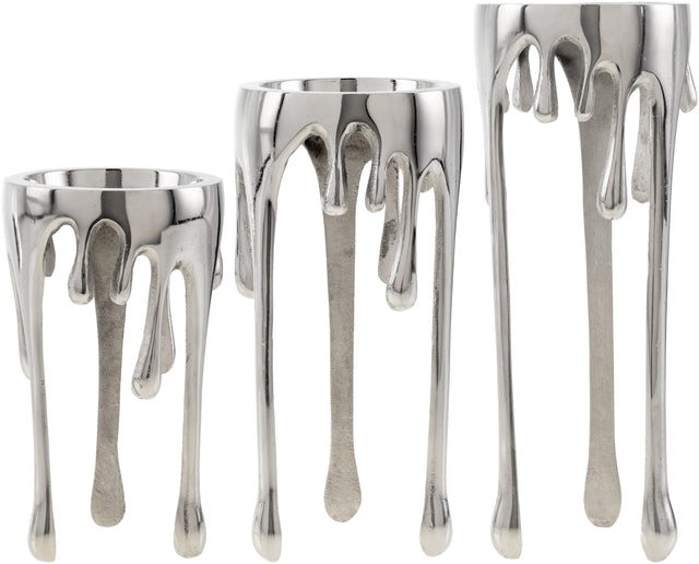 Surya Castellana ELC-003 13"H x 5"W x 5"D, 11"H x 5"W x 5"D, 9"H x 5"W x 5"D Decorative Accent