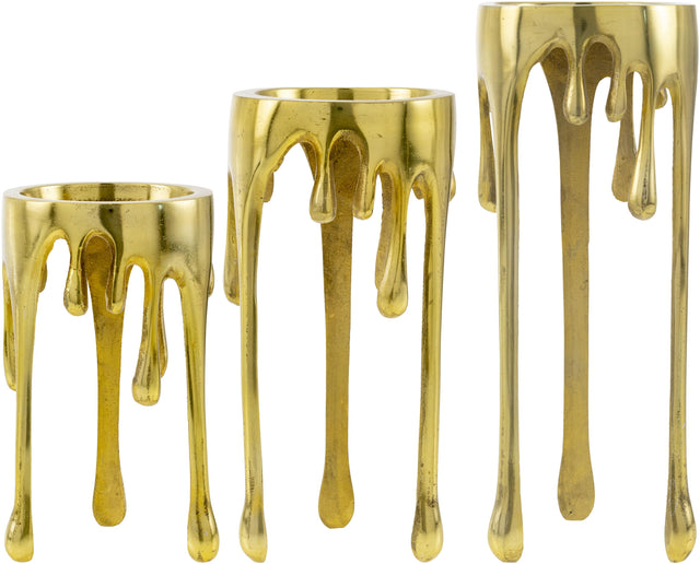Surya Castellana ELC-002 13"H x 5"W x 5"D, 11"H x 5"W x 5"D, 9"H x 5"W x 5"D Decorative Accent