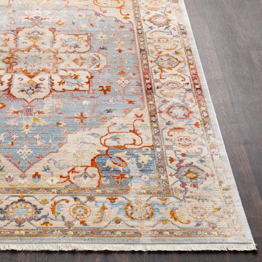 Surya Ephesians EPC-2303 Black Burnt Orange 2'7" x 9' Rug
