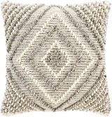 Surya Faroe FAO-005 Cream Light Beige 18"H x 18"W Pillow Cover