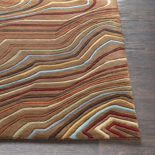 Surya Forum FM-7155 Brick Red Burgundy 9'9" Square Rug