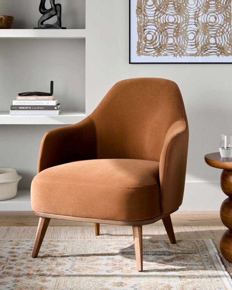 Surya Fantino FNI-001 30"H x 28"W x 28"D Accent Chair