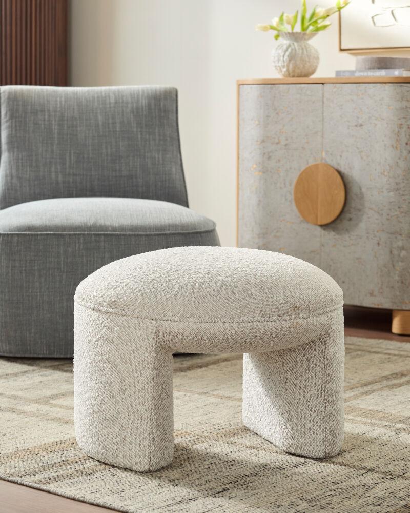 Surya Floyd FYD-001 17"H x 22"W x 18"D Bench/Ottoman/Stool