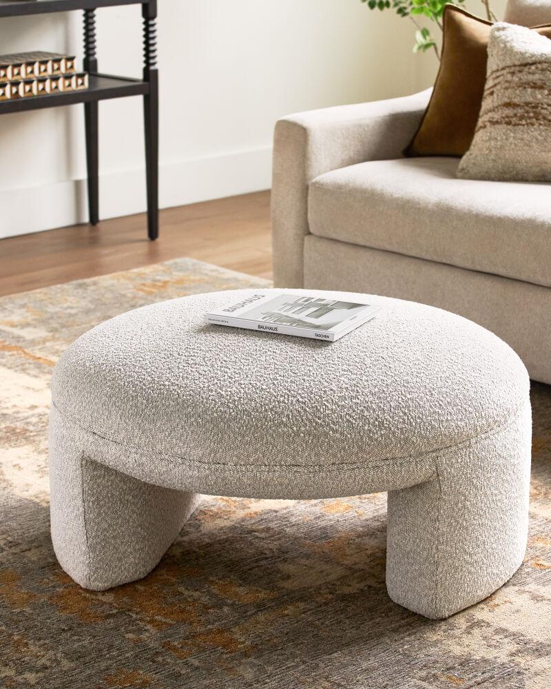 Surya Floyd FYD-002 19"H x 36"W x 28"D Bench/Ottoman/Stool