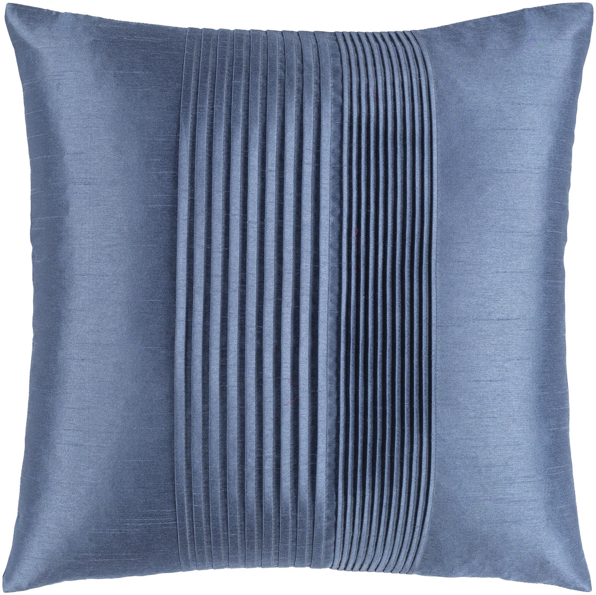 Surya Solid Pleated HH-133 18"H x 18"W Pillow Cover