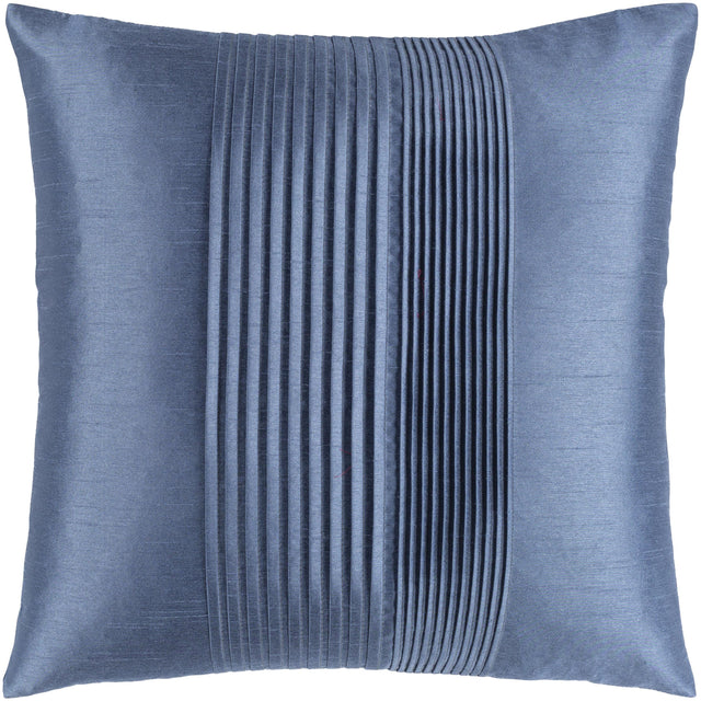 Surya Solid Pleated HH-133 18"H x 18"W Pillow Cover