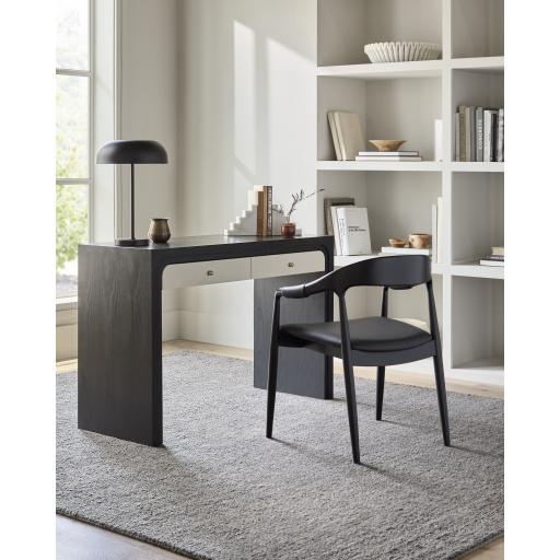Surya Helene HLNE-001 Black 31"H x 48"W x 18"D Furniture
