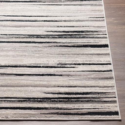 Surya Impulse IPS-2303 Black Charcoal 5'3" x 7'3" Rug