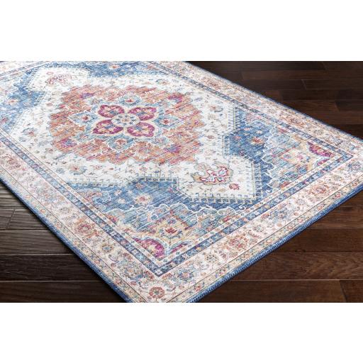Surya Iris IRS-2319 Blue Burnt Orange 2'3" x 3'9" Rug