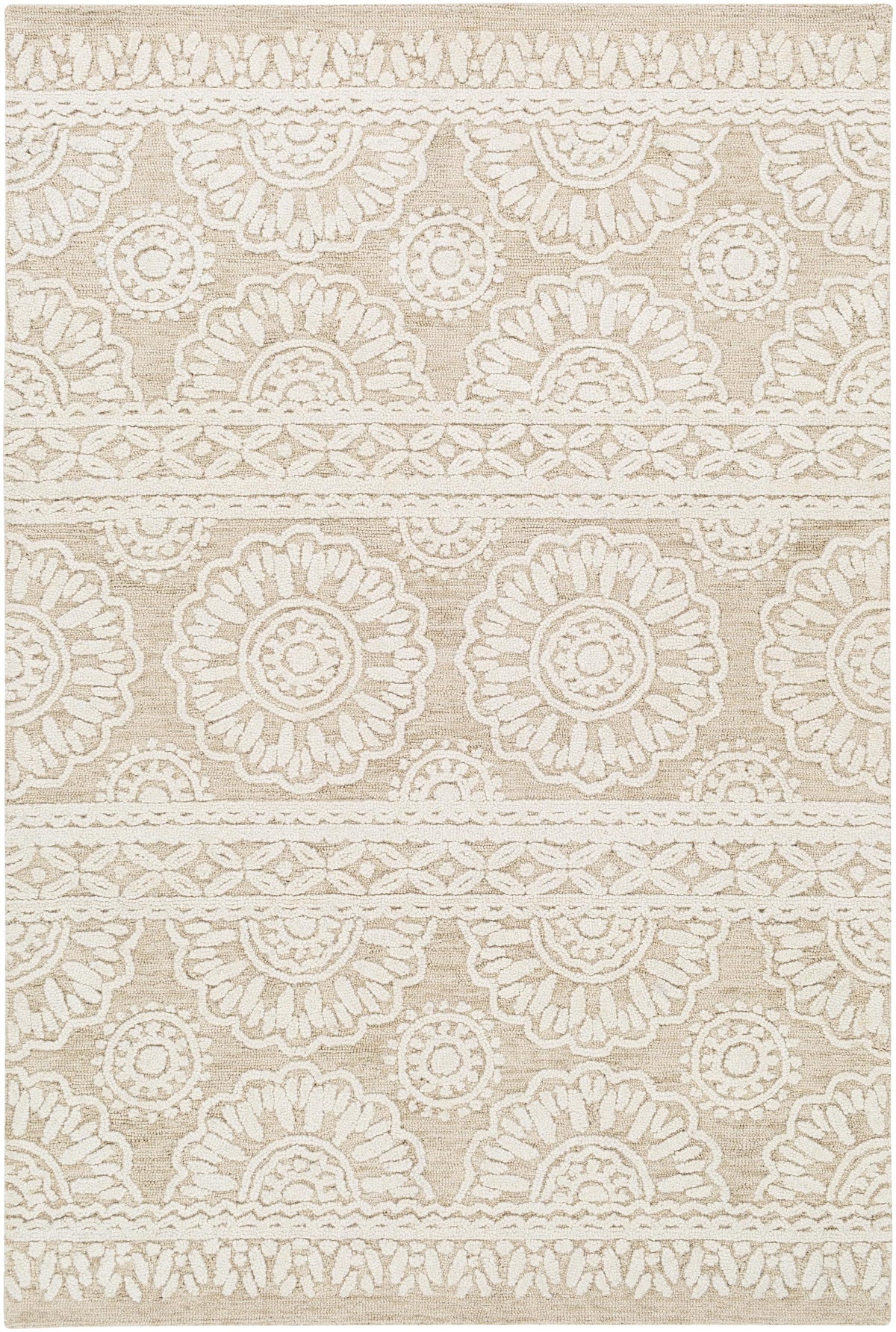 Surya Izmir IZM-2304 Ivory Light Beige 5' x 7'6" Rug