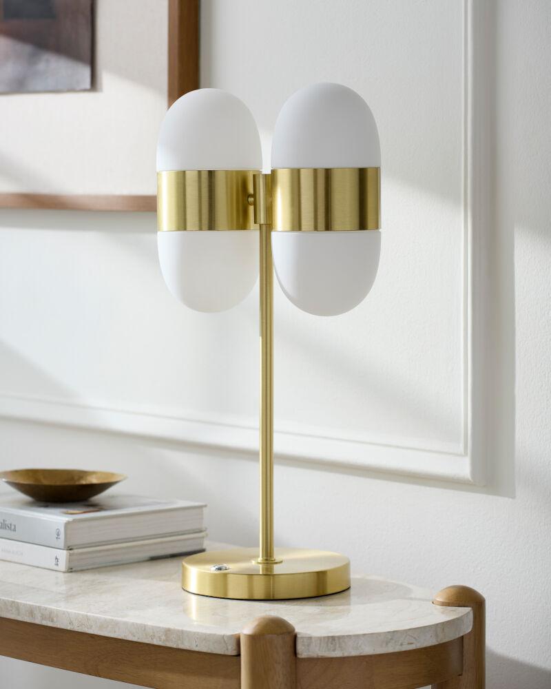 Livabliss Jonan JON-001 25"H x 10"W x 7"D Table Lighting
