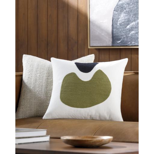 Surya Jason Wu JSW-007 Black Olive 22"H x 22"W Pillow Kit