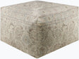 Surya Kalina KLPF-001 14"H x 24"W x 24"D Pouf