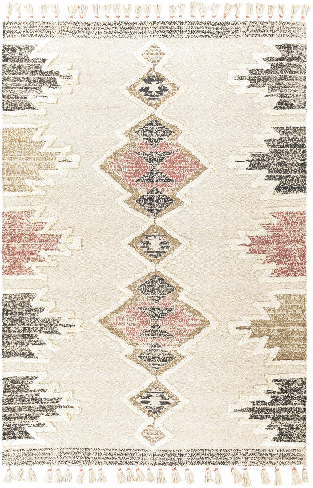Surya Khemisset KMS-2314 Black Brown 5' x 7'6" Rug