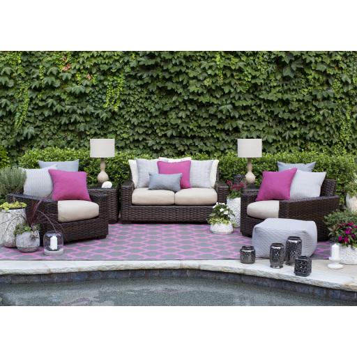 Surya Lagoon LGO-2022 Dark Brown Rose 2' x 3' Rug