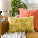 Surya Lachen LHN-025 Cream Saffron 20"H x 20"W Pillow Kit