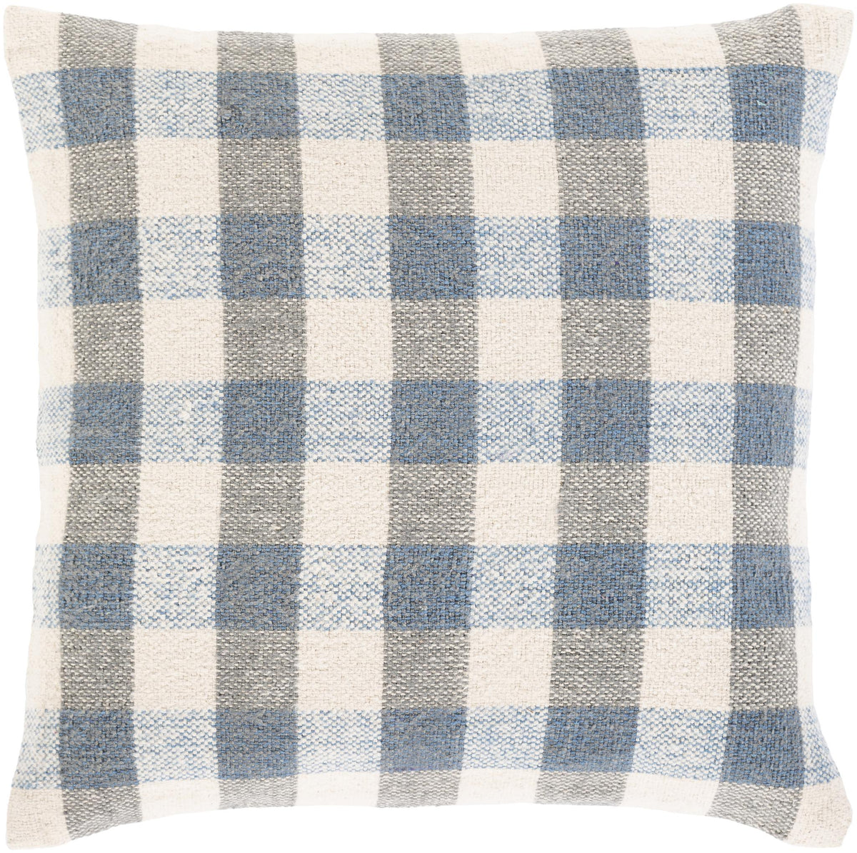 Surya Malcom MCM-002 Beige Blue 18"H x 18"W Pillow Cover