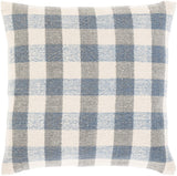 Surya Malcom MCM-002 Beige Blue 18"H x 18"W Pillow Cover