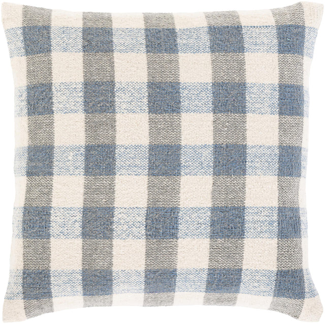 Surya Malcom MCM-002 Beige Blue 18"H x 18"W Pillow Kit